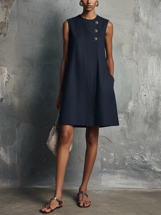 ELENA | Vestido de Mujer Minimalista y Profesional con Bolsillos
