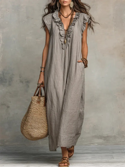 ALEXANDRA | Vestido Largo de Estilo Bohemio