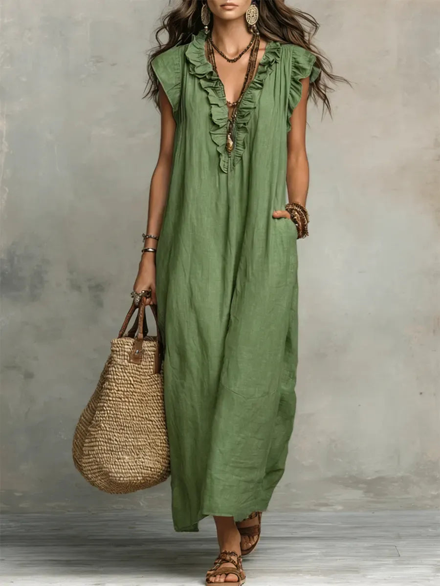 ALEXANDRA | Vestido Largo de Estilo Bohemio
