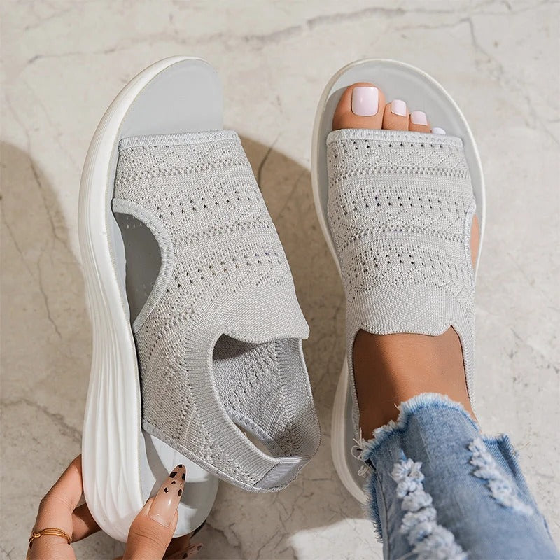 BIANCA | Sandalias con Plataforma Transpirable