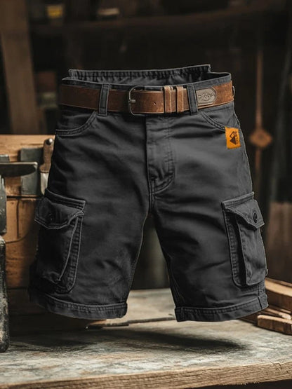 Pantalones cortos cargo con múltiples bolsillos