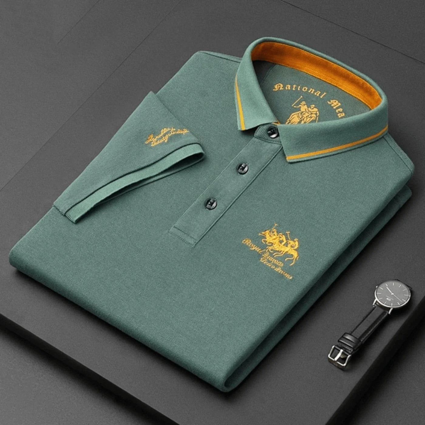 DENIS | Polo con bordado premium