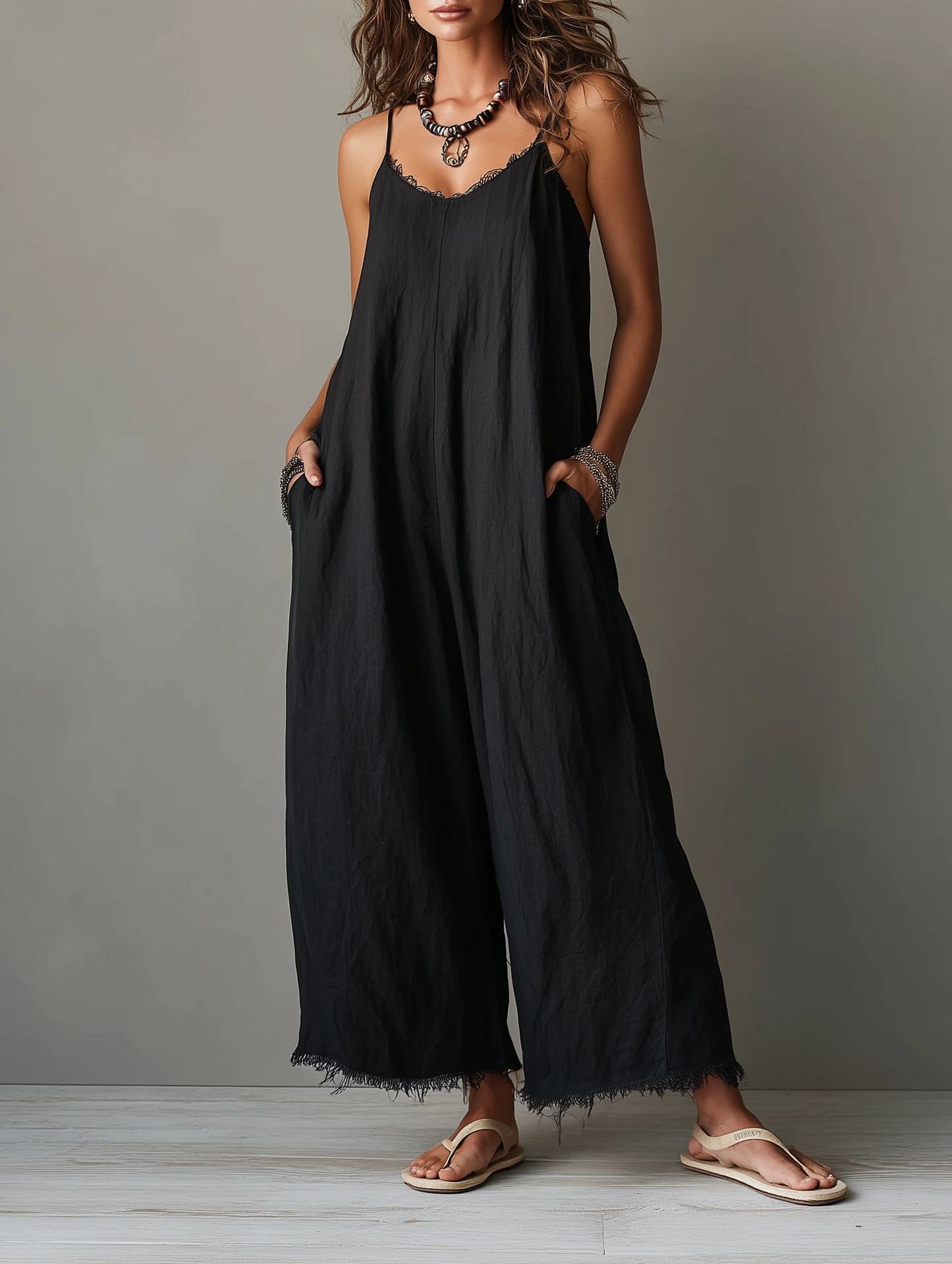 ELSA | Mono Minimalista de Lino para Mujer