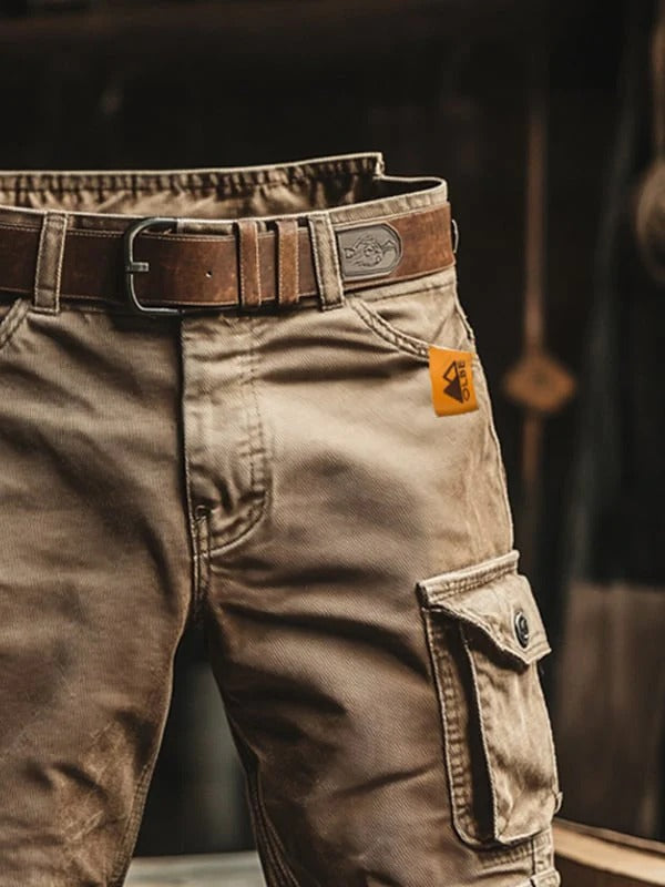 FELIX | Pantalones cortos cargo de estilo retro con múltiples bolsillos