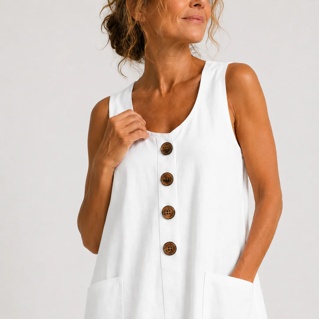 MARIA | Vestido de Algodón y Lino