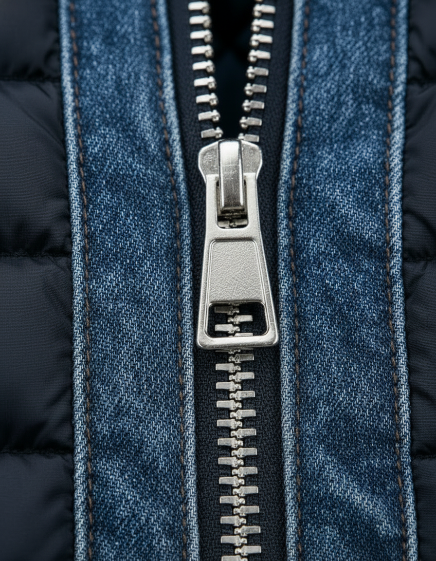 Lucien | Veste Hybride en Denim Matelassé