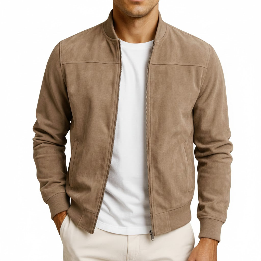 Marceaux™ – Le Blouson en Suède Authentique pour Homme