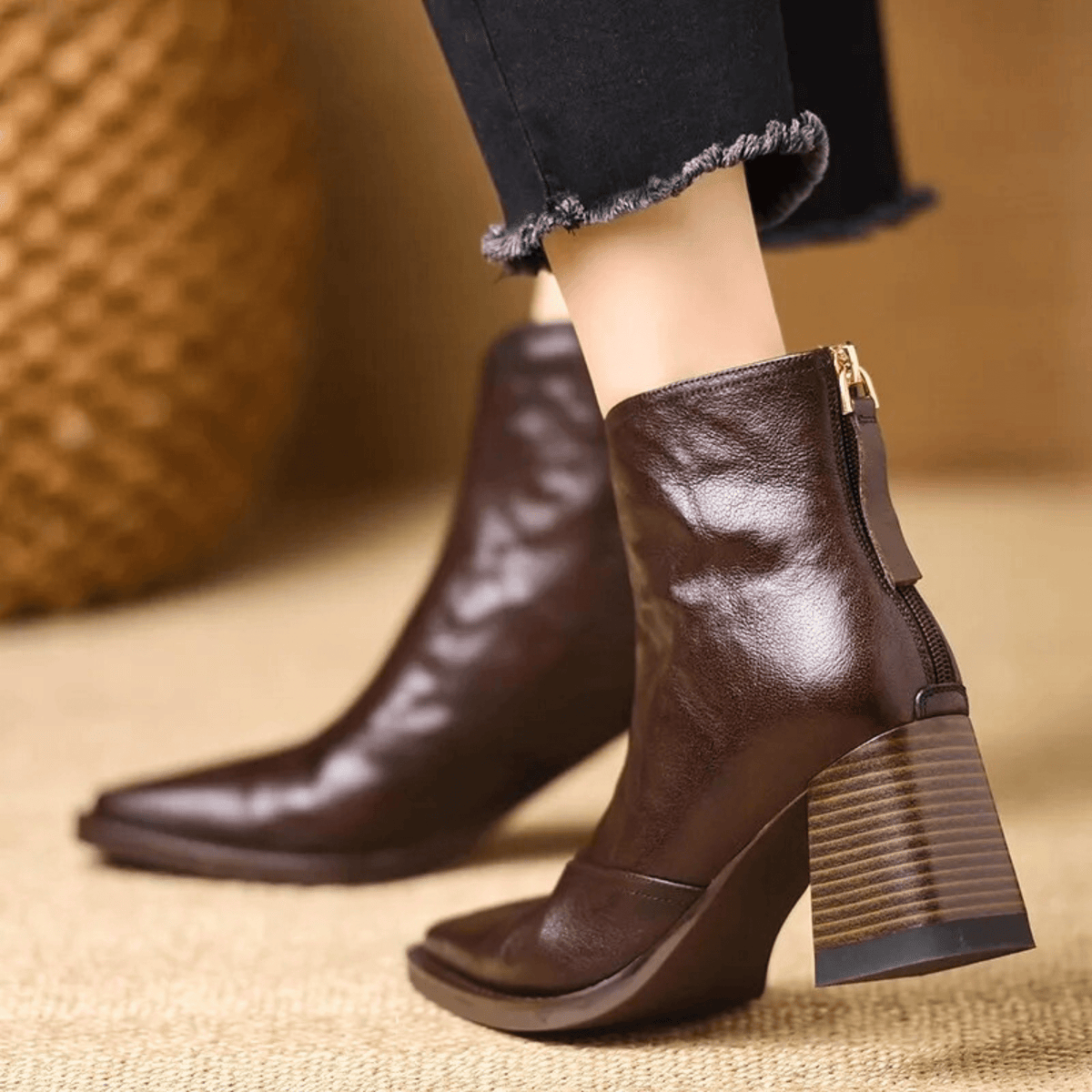 Claudia™ | Bottines luxueuses à tige mi-haute