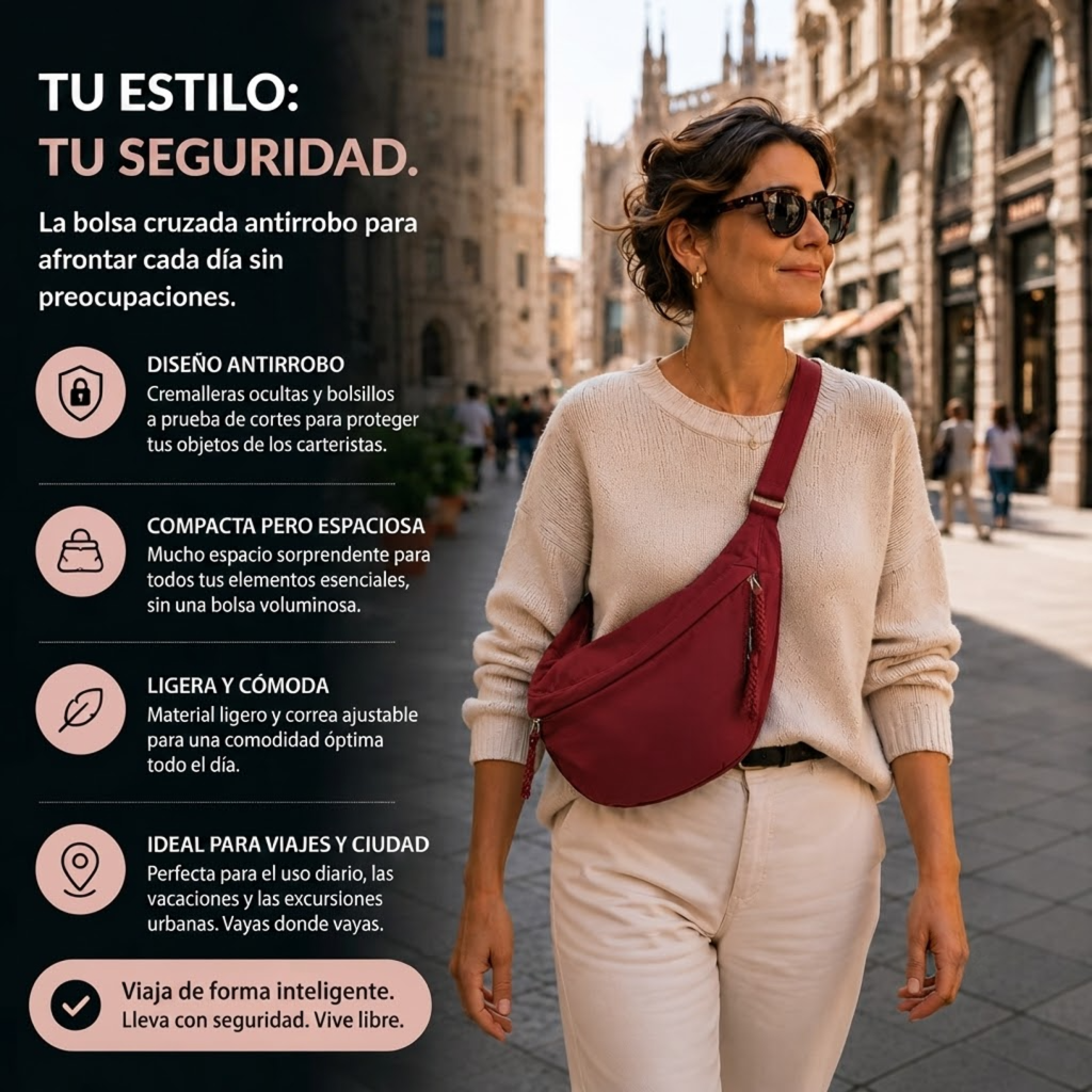 ROSA | Bolso de Hombro Burdeos